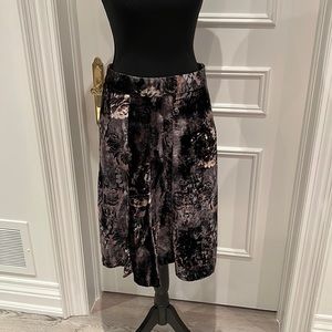 Tristan velvet skirt size 4 black, charcoal , beige.